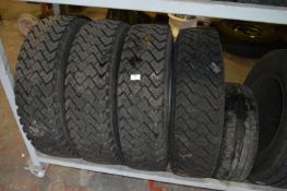 *Set of Four Commercial Barum 215/75/75R17.5 Tyres on Six Stud Iveco Steel Rims