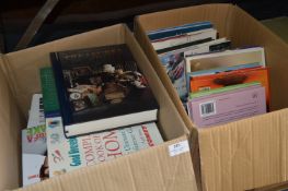 Two Boxes of Hardback Books, Cookery, Antiques, etc.