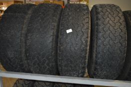 *Set of Four General Grabber Mud & Snow Tyres 235/75R15 Tyres on Six Stud Steel Rims