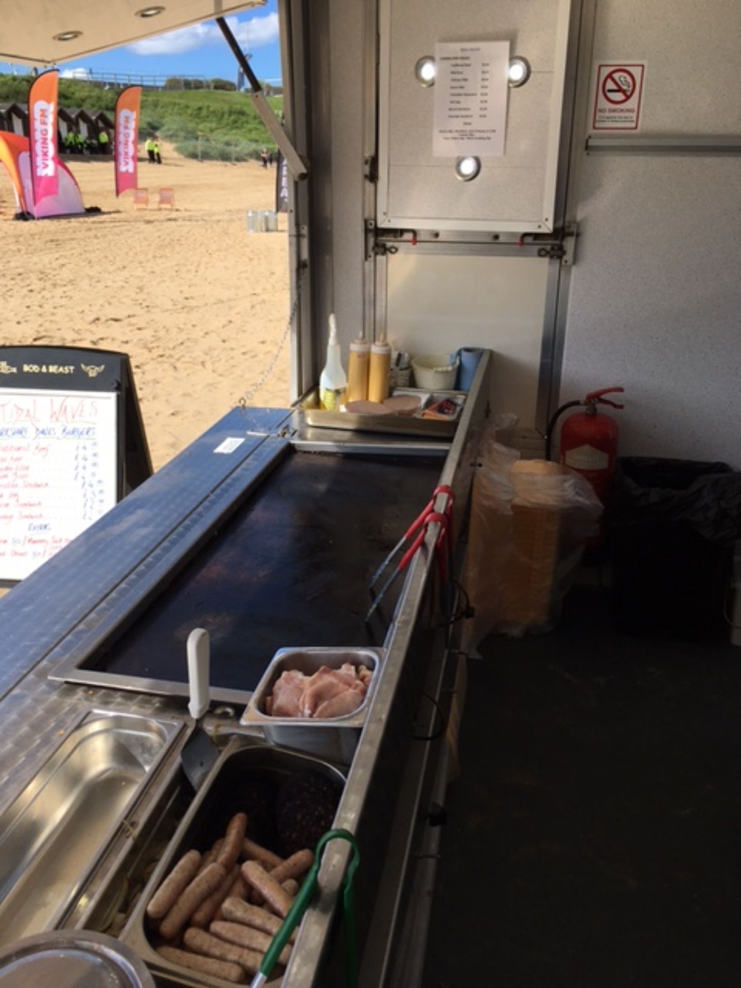 14ft Twin Axle Purpose Built Catering Trailer Fully Equipped and branded "Bod & Beast" on 50mm - Image 3 of 4