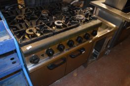 *Lincat Commercial Six Burner Gas Cooker over Oven