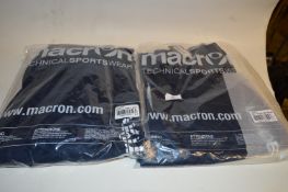 *One Pair of Large and a Pair of XL Macron Training Pants (Navy)