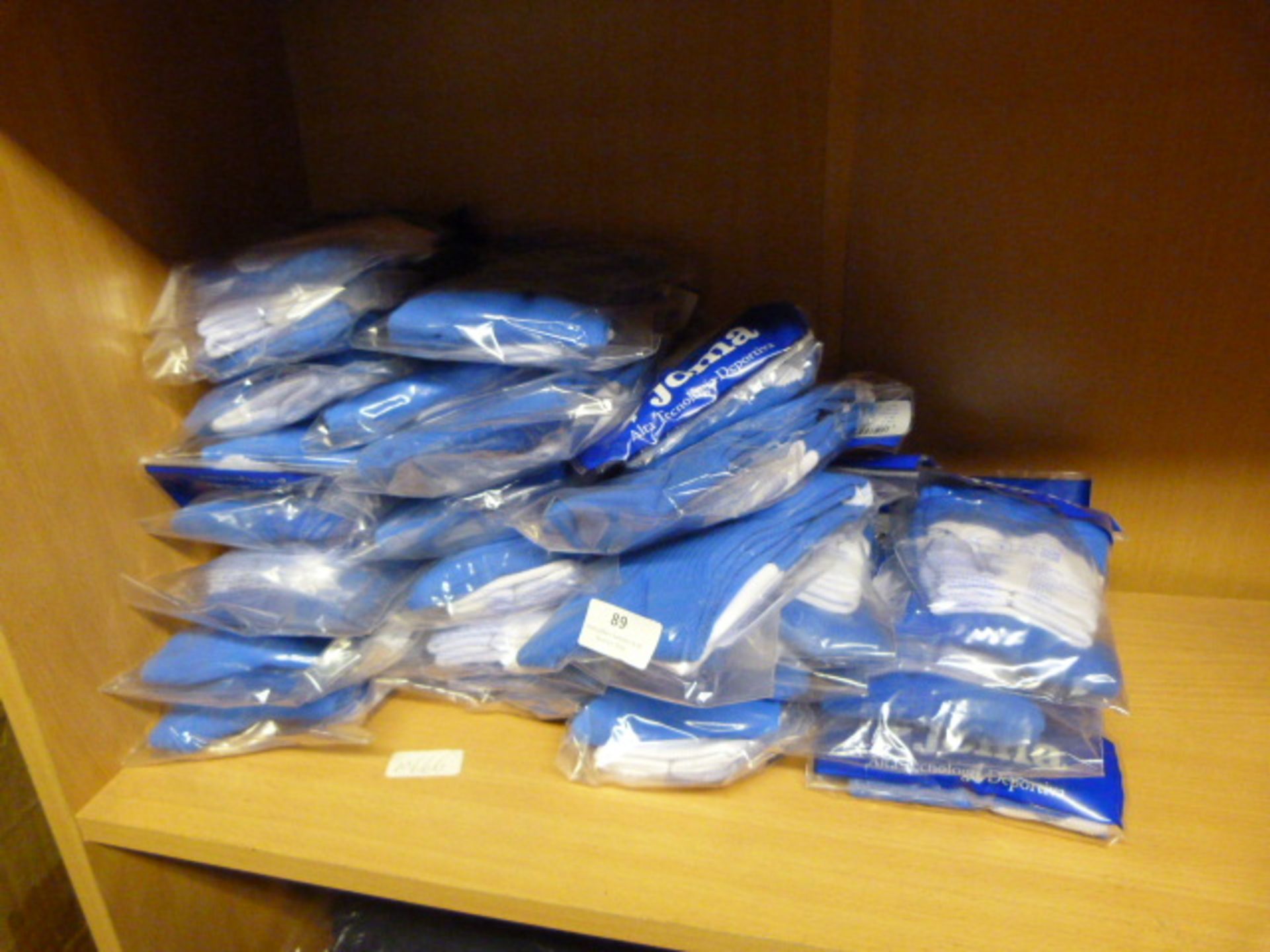 *Twenty Four Pairs of Joma Junior Blue & White Football Socks