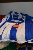 *Fourteen Diadora Football Shirts Size: Medium (Blue & White)