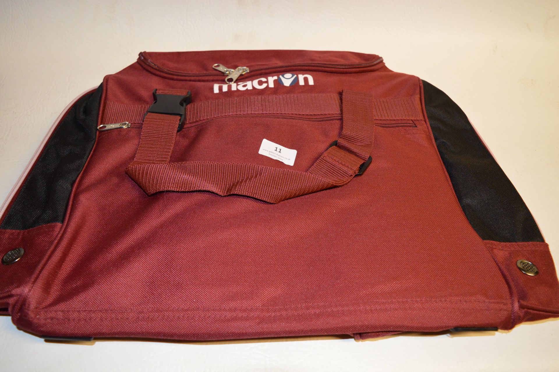 *Macron Training Bag (Maroon & Black)