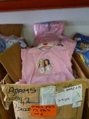 Box Containing 13x Six Packs of Girl's Barbie Pajamas Size: 2-3