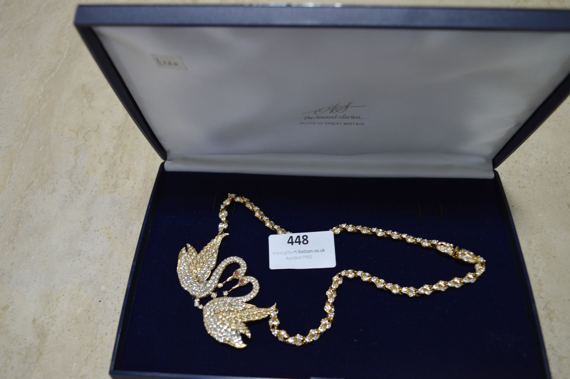 Attwood Collection Gold Plated Necklace set with Diamonds