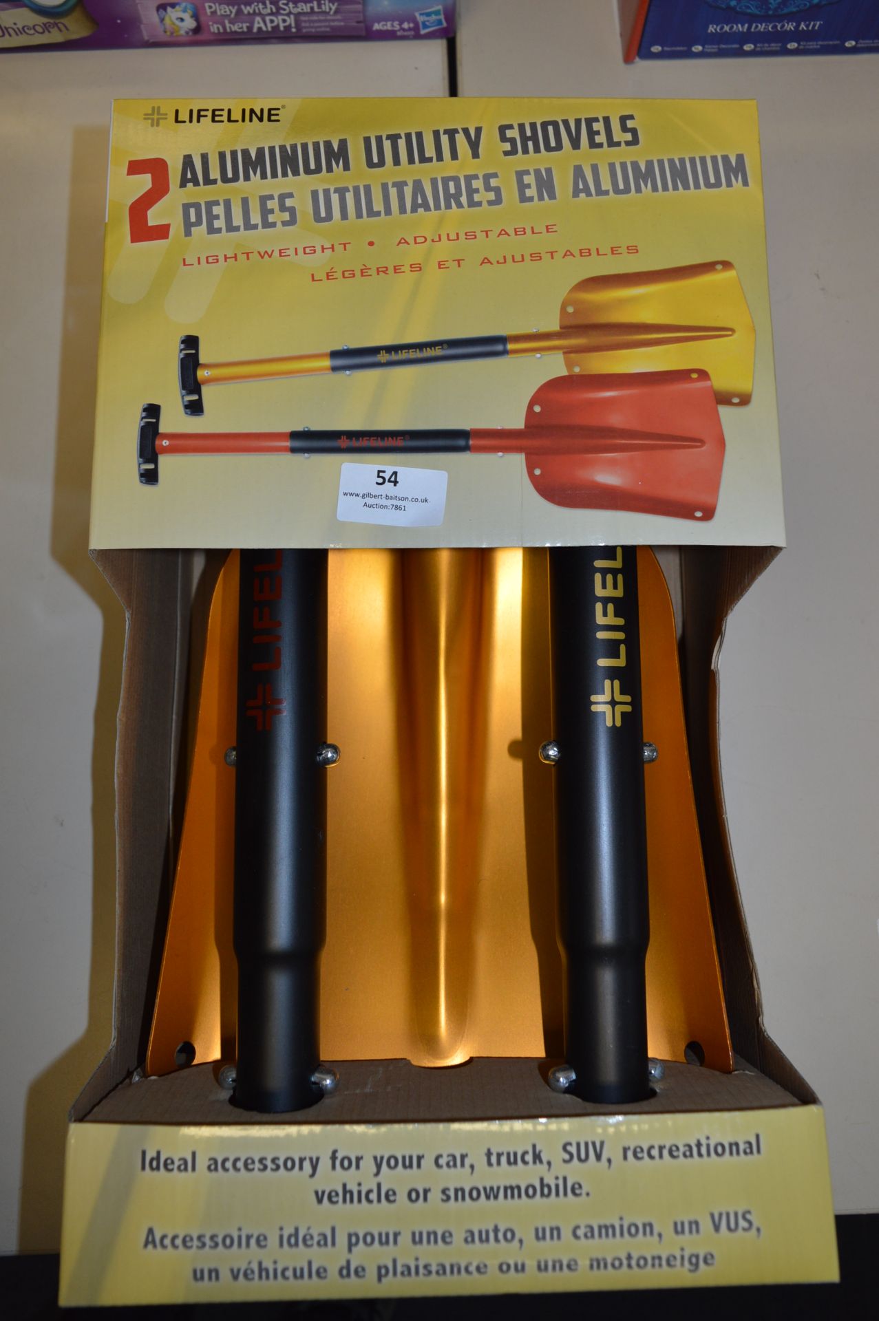 *Two Aluminium Utility Shovels