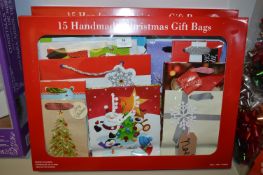 *Two Packs of 15 Handmade Christmas Gift Bags