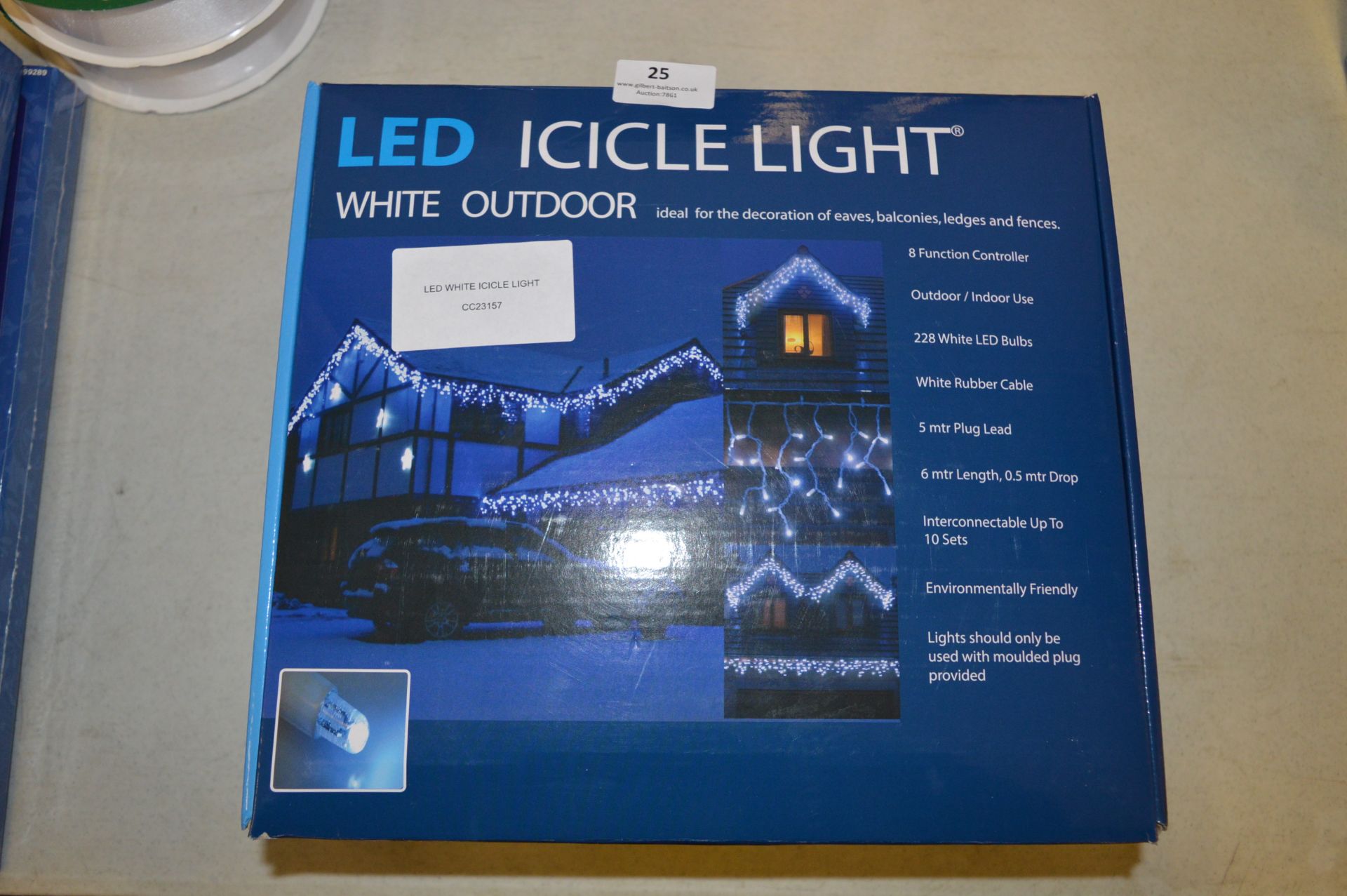 *White LED Icicle Lights