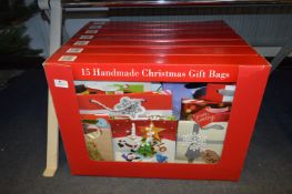 *Seven Boxes of 15 Handmade Christmas Gift Bags