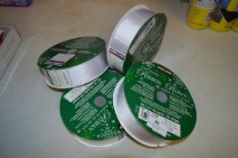 *Four Rolls of Wire Edge Ribbon