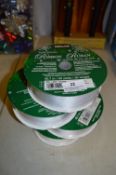 *Four Rolls of Wire Edge Ribbon