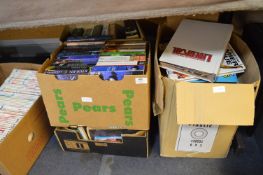 Four Boxes Containing Paperback and Hardback Books