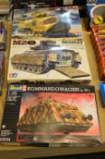 Three Boxed Models; Military Vehicles