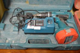 *Makita Cordless Drill with Battery, Charger and Carry Case