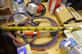 *Oxyacetylene Cutting Torch with Pipes and Gauges