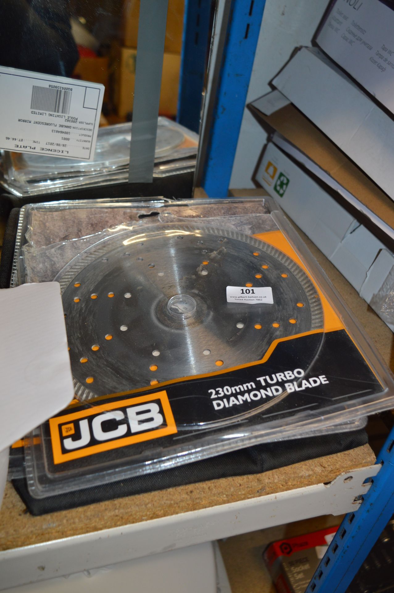 *Two JCB 230mm Turbo Diamond Blades and a Toolbelt Accessory Pouch