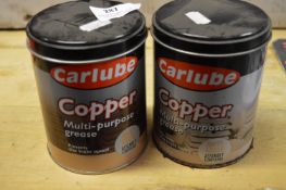 *Two Tins of Carlube Copper Grease