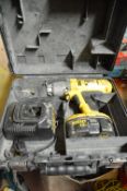 *Dewalt 18V Cordless Drill with Charger, Battery and Carry Case