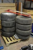 *Pallet Containing 4x4 Wheels and Tyres on Alloy and Steel Rims