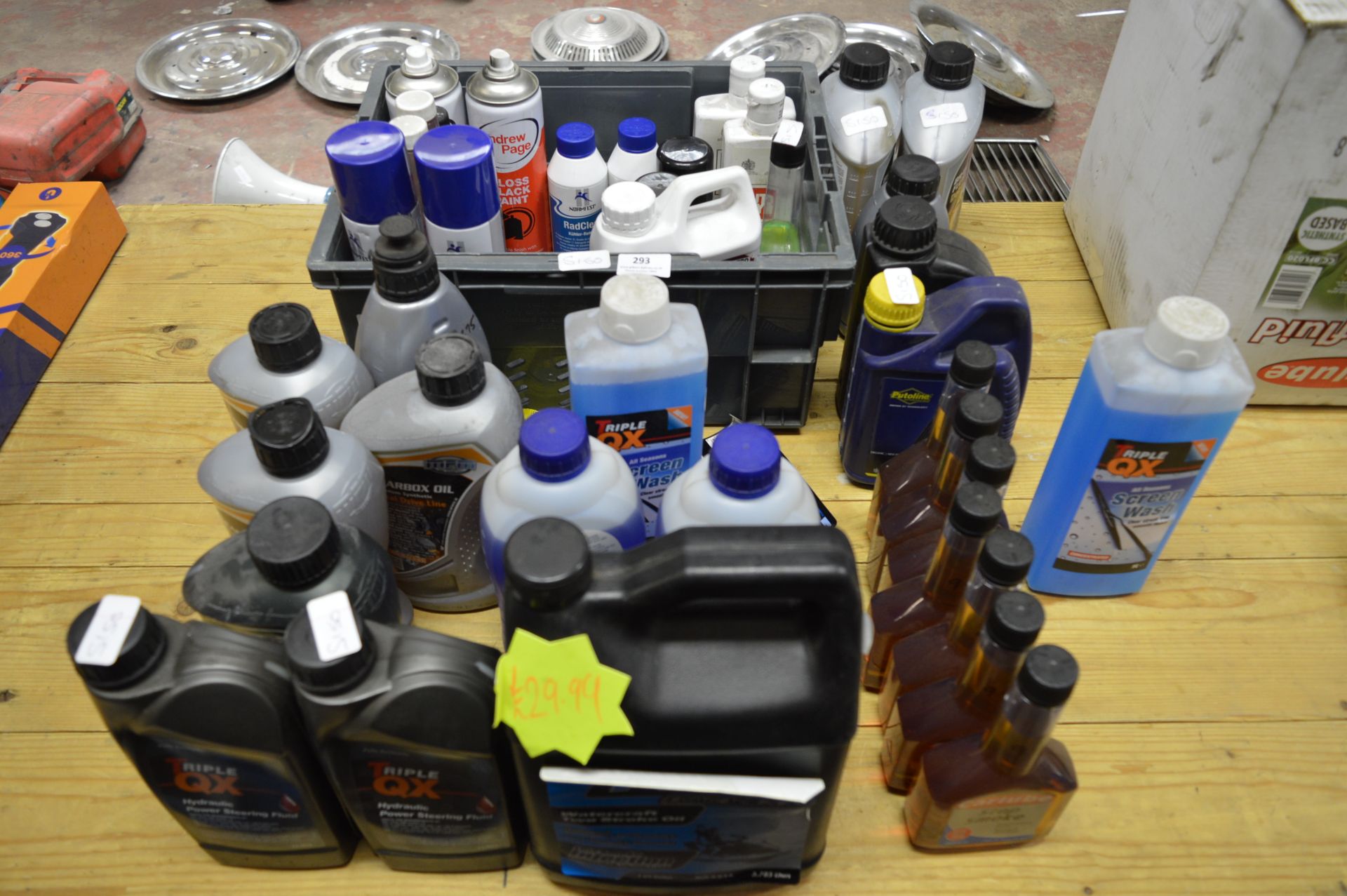 *Assorted Polishes, Fuel Additives, Gear Oils, etc.