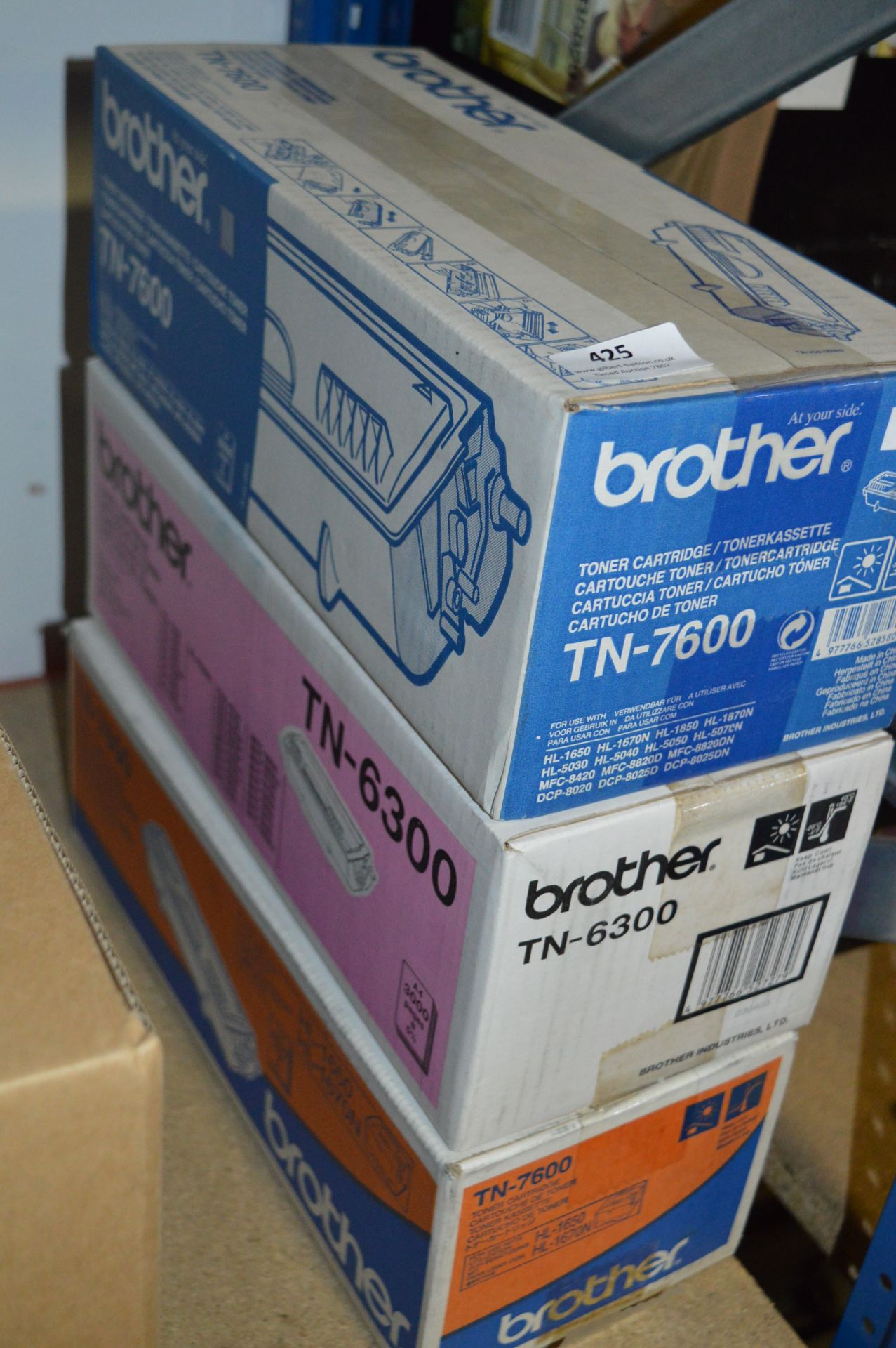 Three Assorted Brother Toner Cartridges