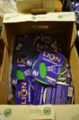 Box Containing Various Packs of 125mm Lion Sanding Disks