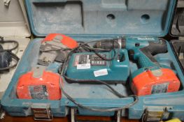 *Makita 8391D Cordless Drill with Three Batteries, Charger and Carry Case