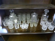 Edinburgh Crystal Decanter and Assorted Glassware
