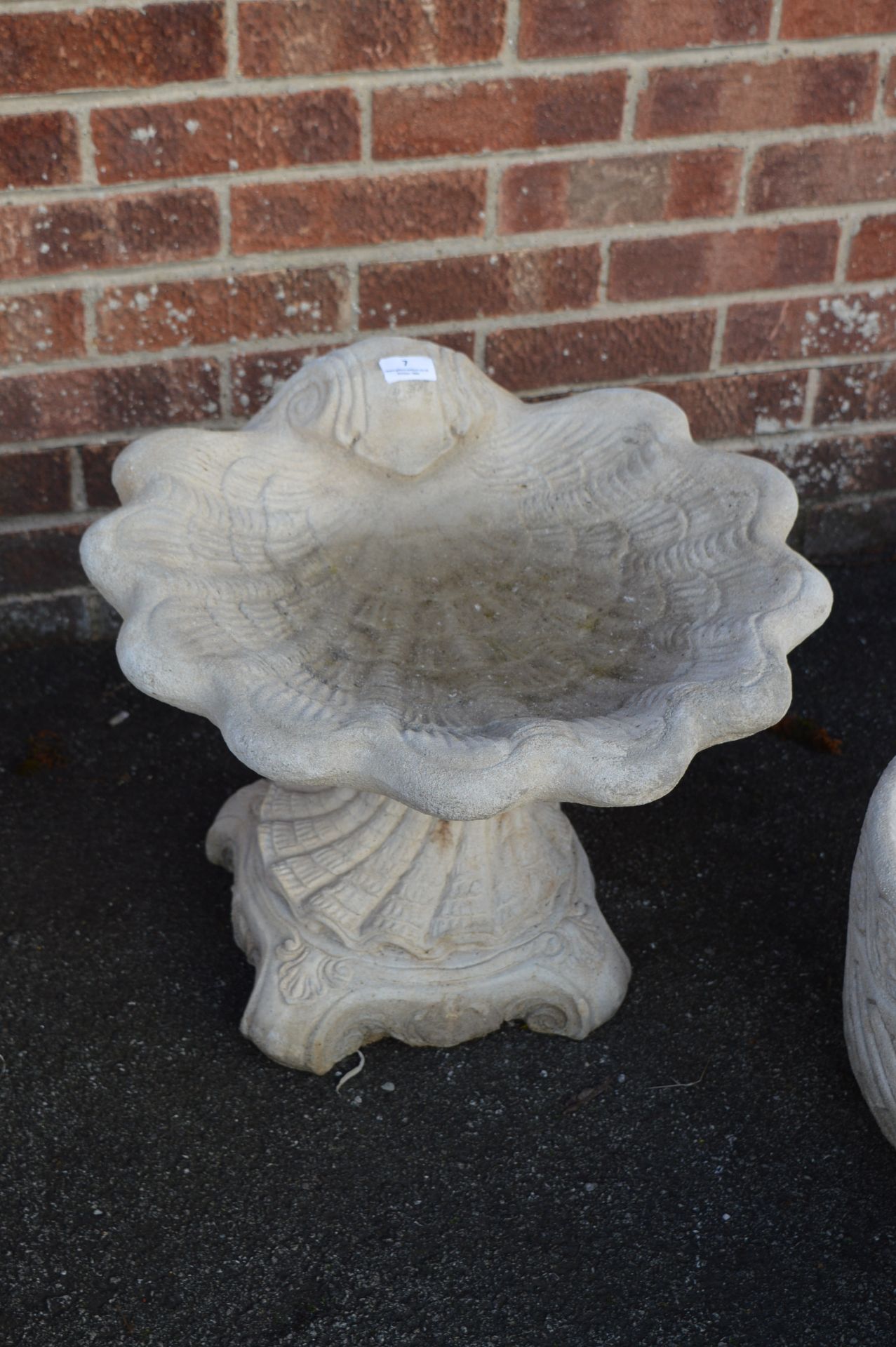 Garden Birdbath in the Form of a Shell