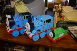 Three Thomas the Tank Engine Model Trains