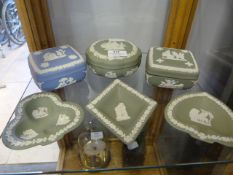 Six Wedgwood Jasperware Trinket Trays and Boxes