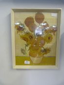 Framed Vincent Van Gogh Print "Flowers"