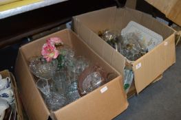 Two Boxes Containing Glassware, Drinking Glassware