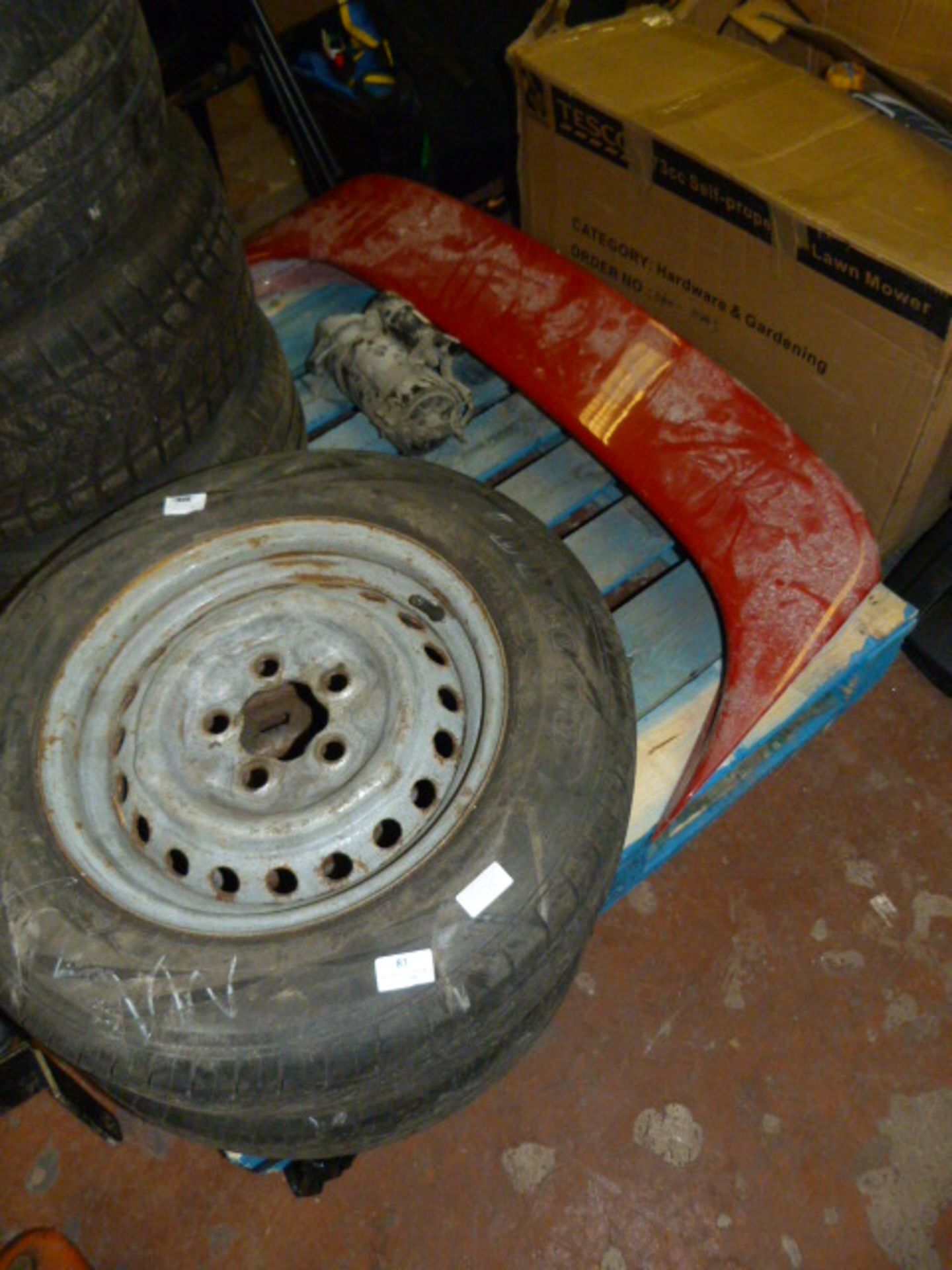*Pair of Steel Five Stud Rims with 185/65R14 Tyres