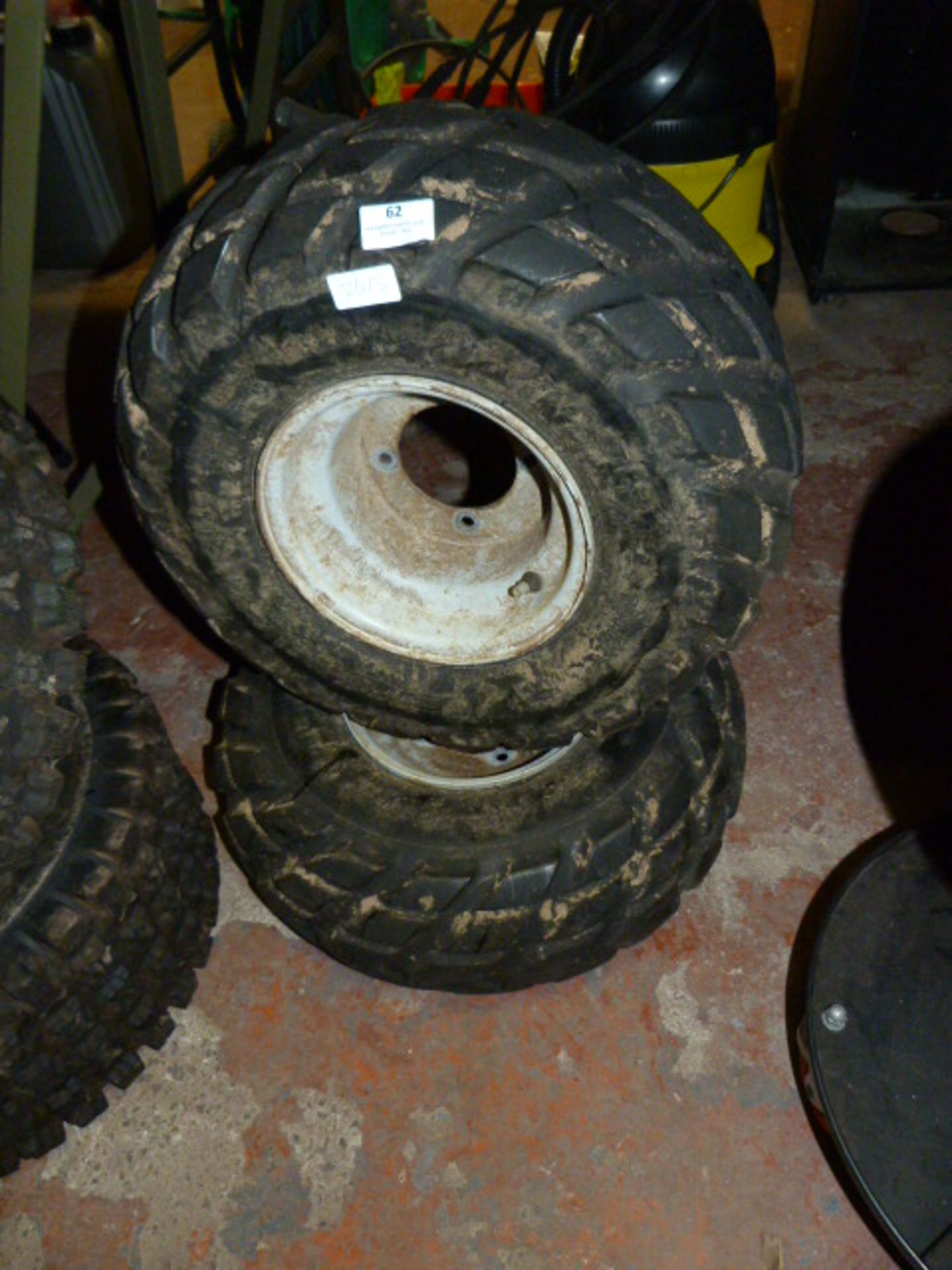 Pair of All Terrain Tyres and Rims 19x7-8