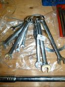 Twelve Assorted Snap on Spanners (Metric and Imper