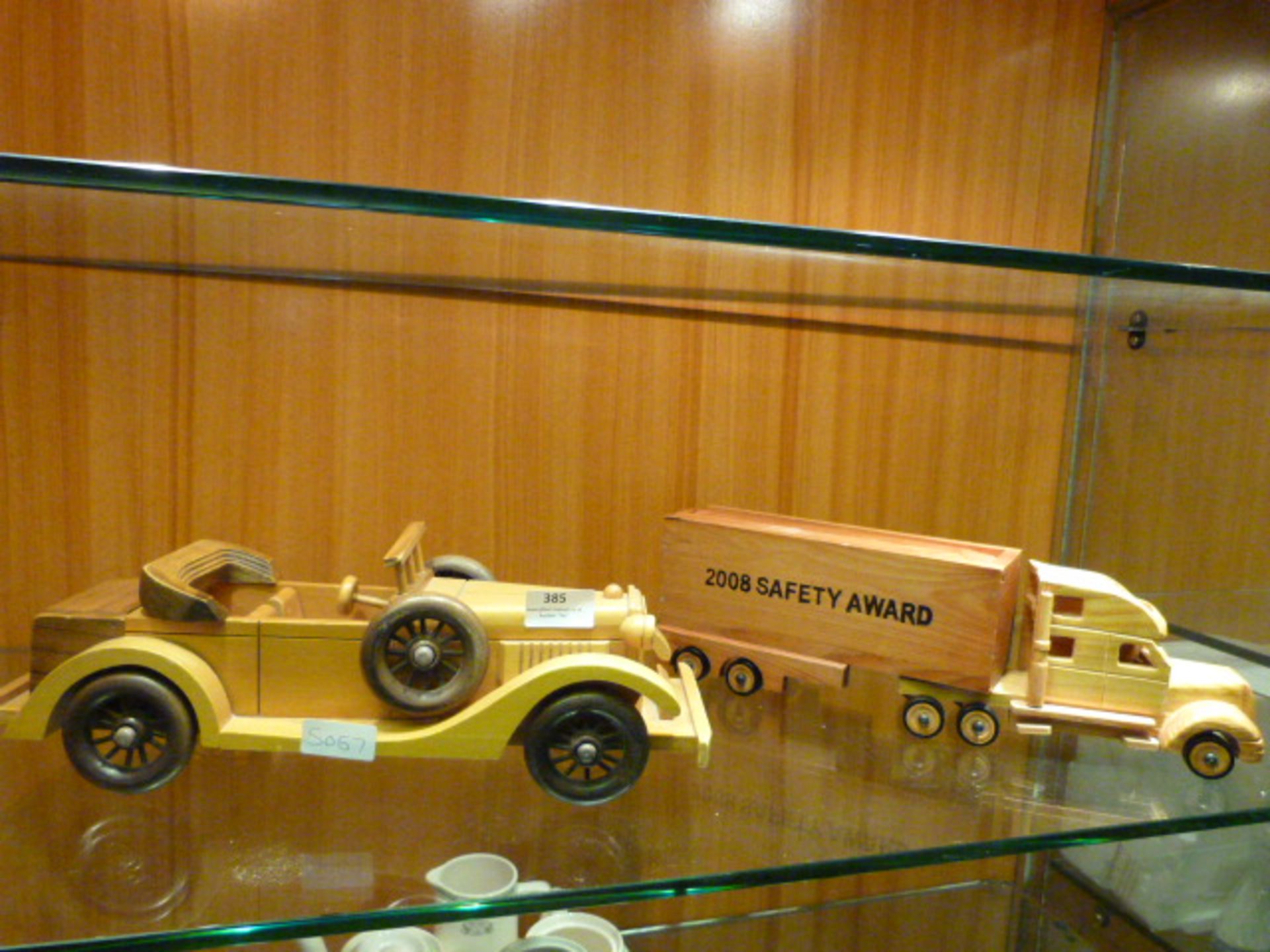 Wooden Model Vintage Car and Truck