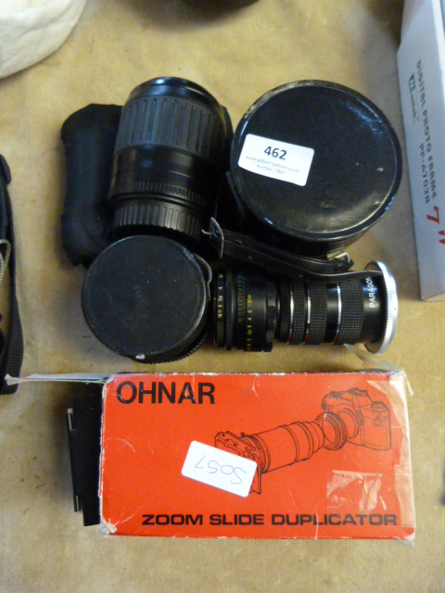 Five Assorted SLR Camera Lenses