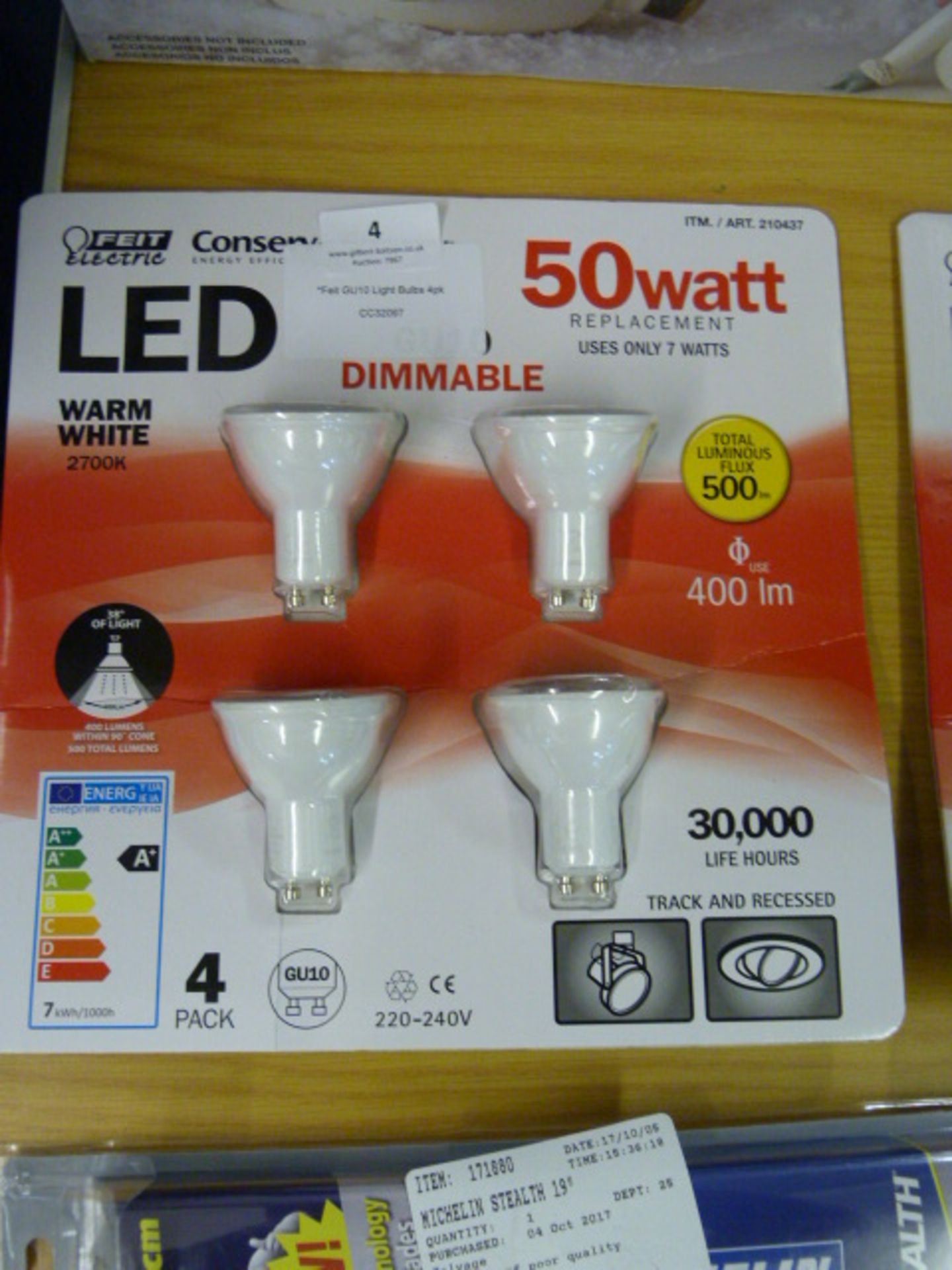 *Feit GU10 Light Bulbs 4pk