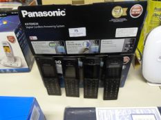 *Panasonic Quad Dect Telephones (Black)