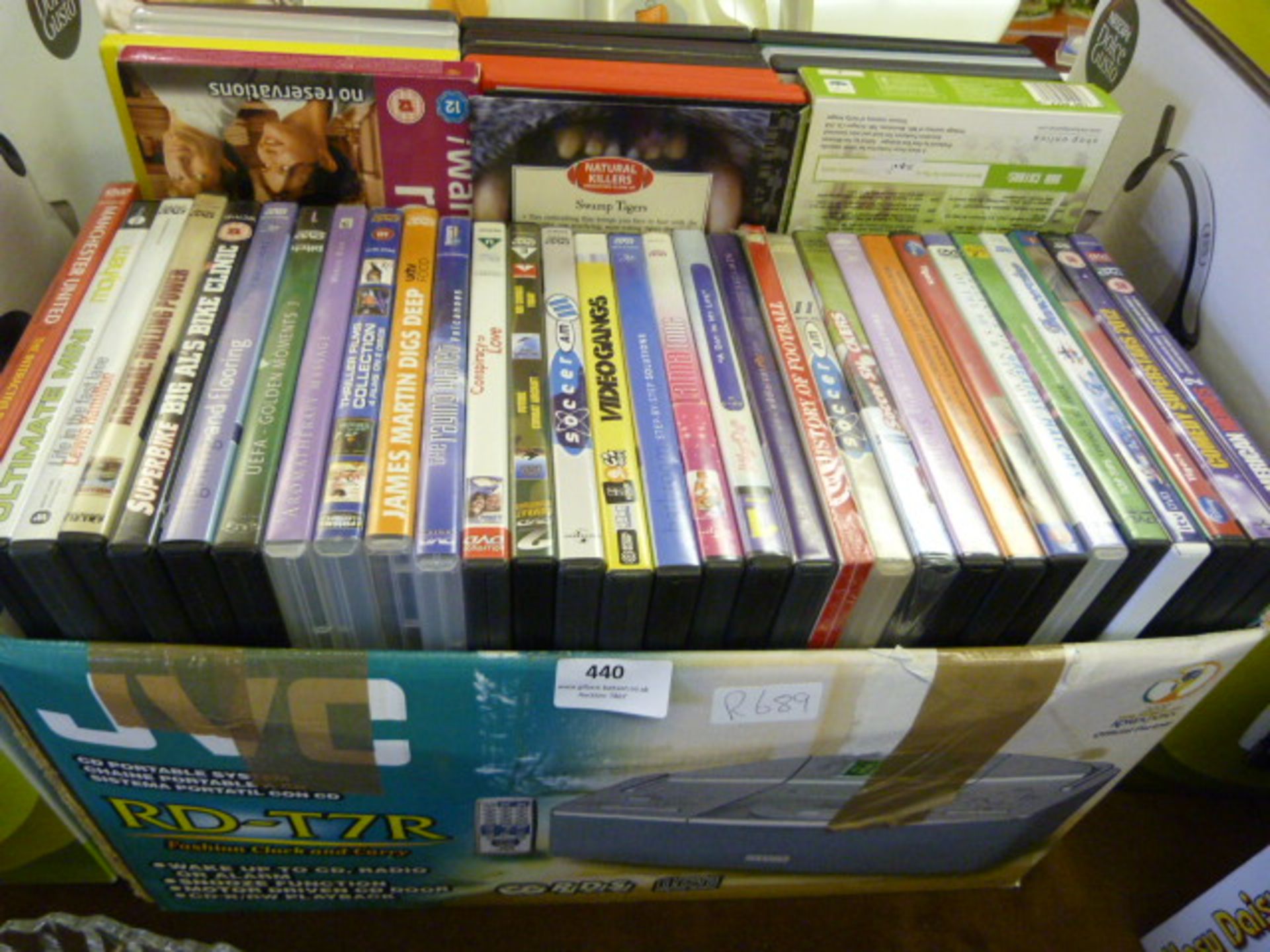 Box Containing DVDs