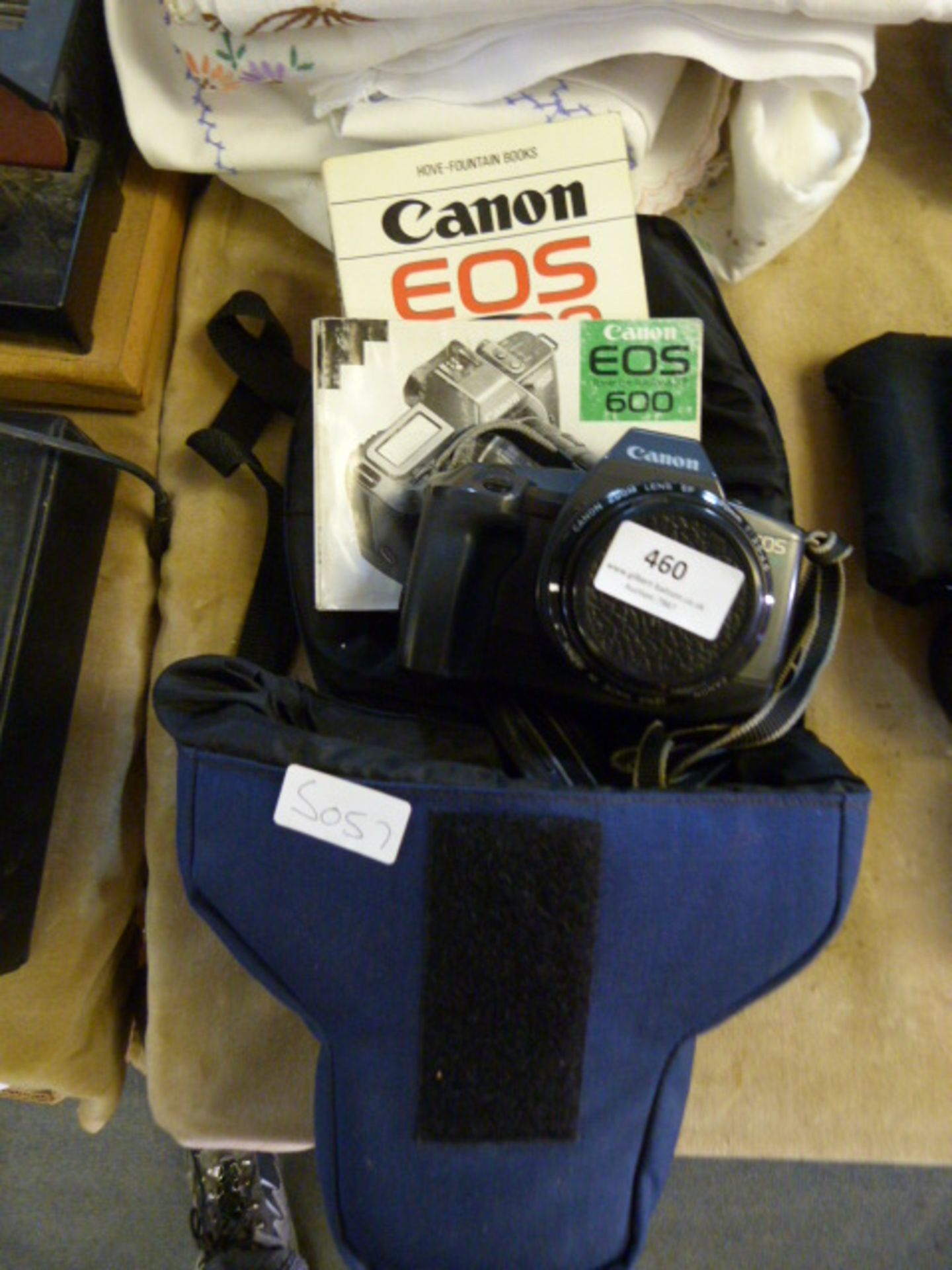 Canon EOS 600 SLR Camera with Case