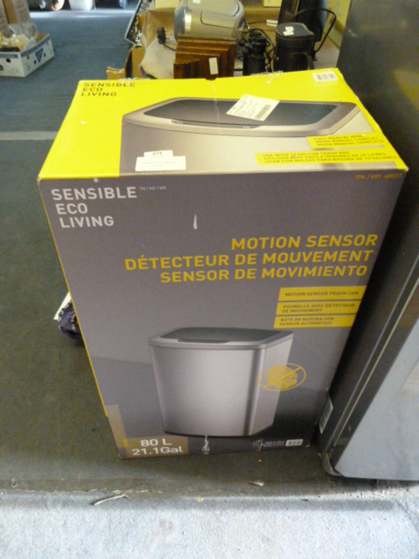 *80L Motion Sensor Waste Bin