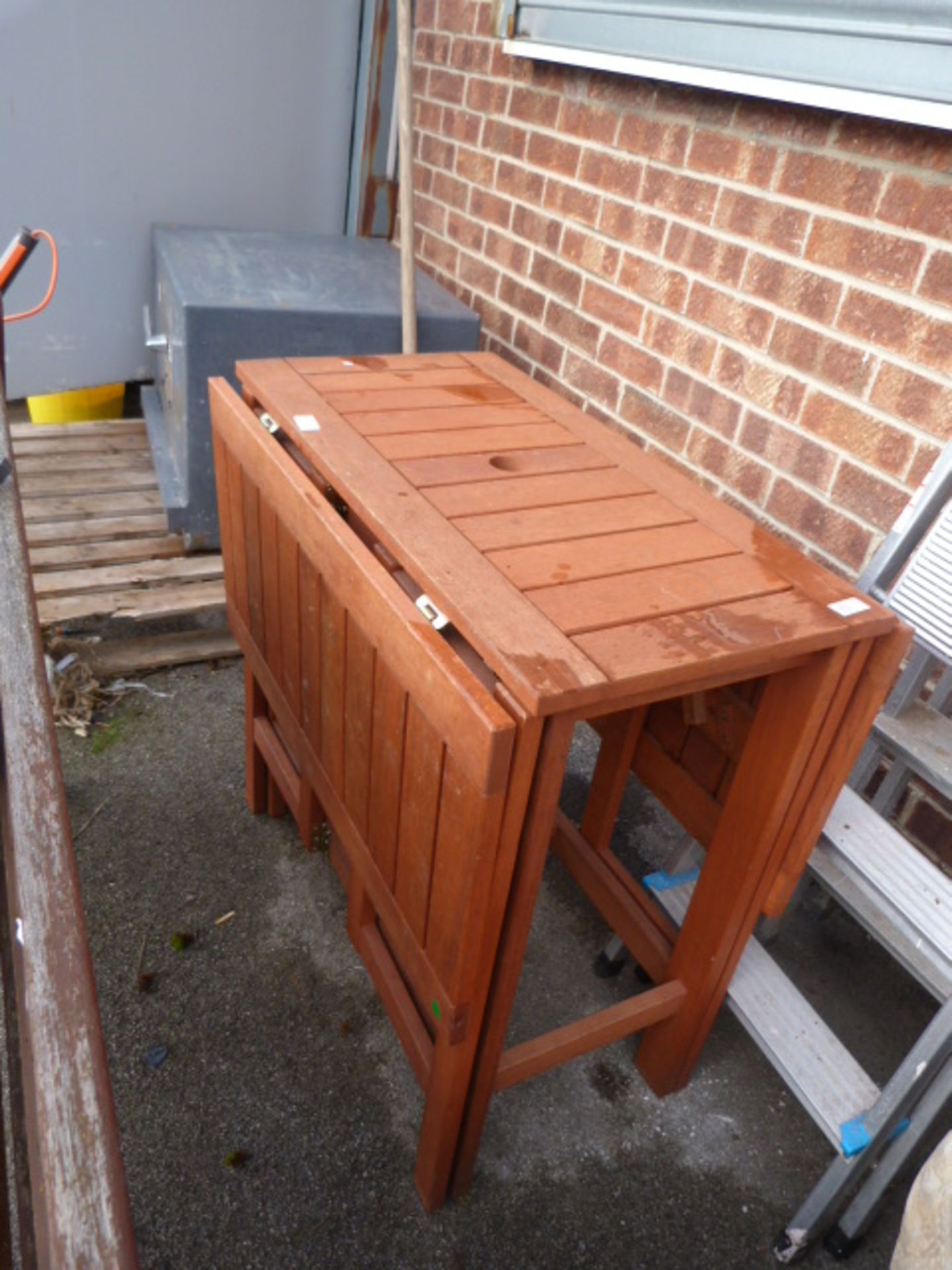 Teak Drop Leaf Gate Leg Garden Patio Table