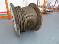 *Roll of Bridon Steel Wire Rope 247.4m of 35mm 6x3