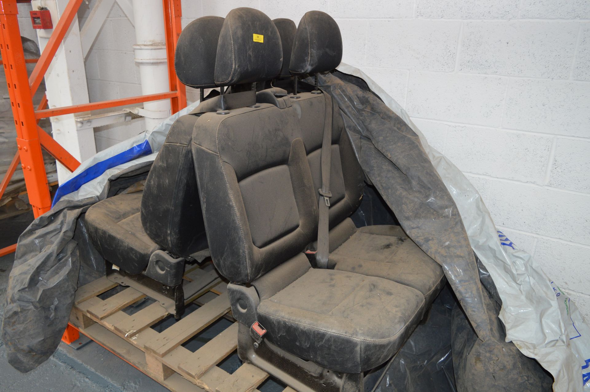 *Pair of Twin Vehicle Seats with Safety Harnesses