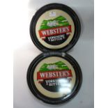 Two Websters Yorkshire Bitter Serving Trays