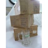 Three Boxes of Six Holsten Hamburg Half Pint Glass